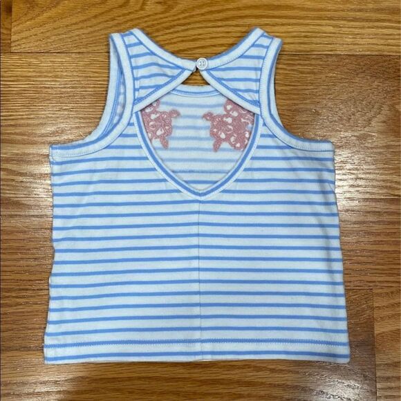 Janie and Jack Striped Flower Tank - Picture 2 of 2